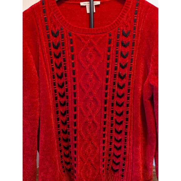 Allison Daley Chunky Red Sweater - Picture 2 of 10